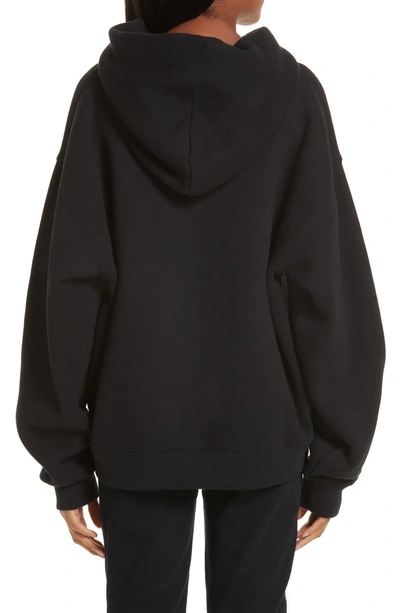 Shop Alexander Wang Bolo Drawstring Hoodie In Black