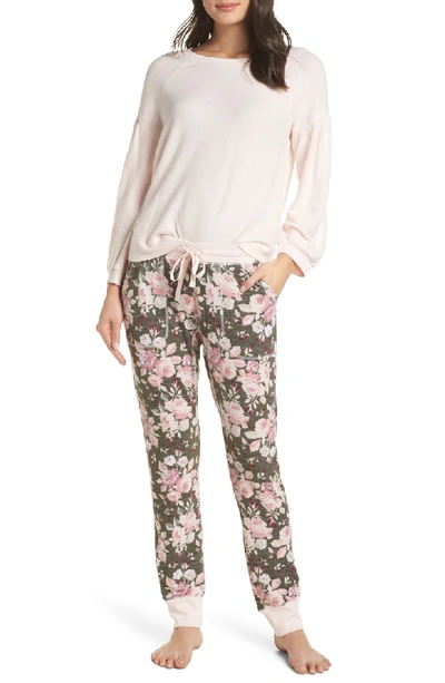 Shop Splendid Full Sleeve Pajama Top In Ballerina Pink