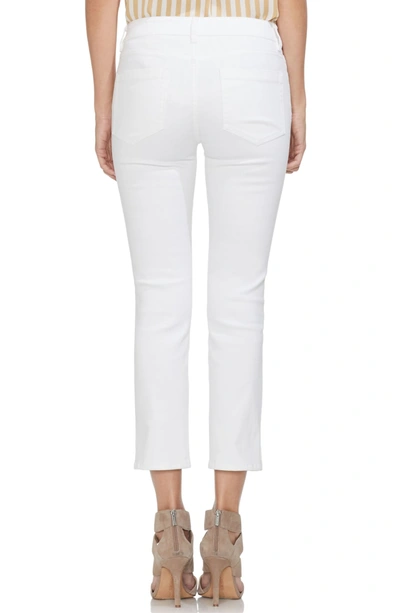 Shop Vince Camuto Snap Side Crop Jeans In Ultra White