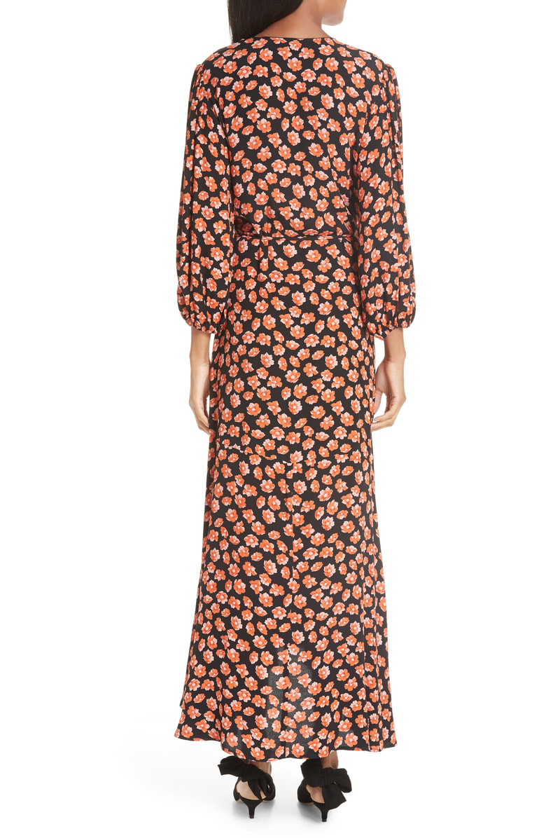 ganni lindale crepe dress