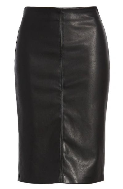 Shop Blanknyc Faux Leather Pencil Skirt In Schooled Black