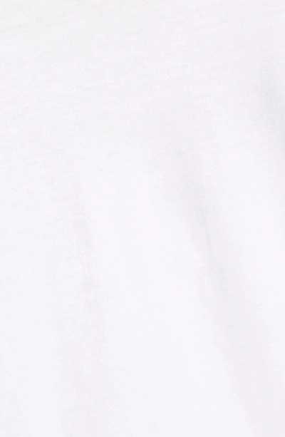 Shop Zadig & Voltaire Crystal Heart Detail Split Neck Cotton Top In Blanc
