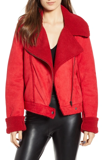 Shop The Fifth Label Sometimes Moto Jacket In Red