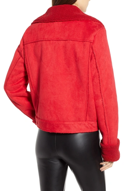 Shop The Fifth Label Sometimes Moto Jacket In Red