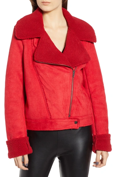 Shop The Fifth Label Sometimes Moto Jacket In Red