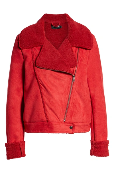 Shop The Fifth Label Sometimes Moto Jacket In Red