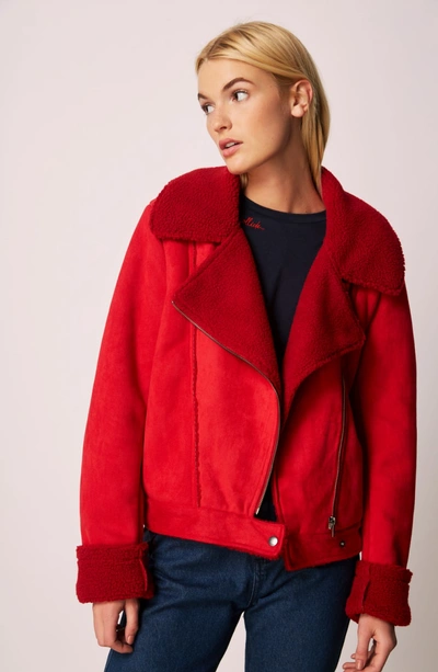 Shop The Fifth Label Sometimes Moto Jacket In Red