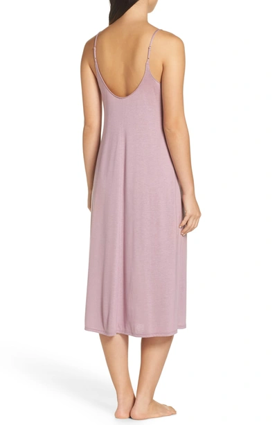 Shop Natori Shangri La Nightgown In Heather Berry Blush