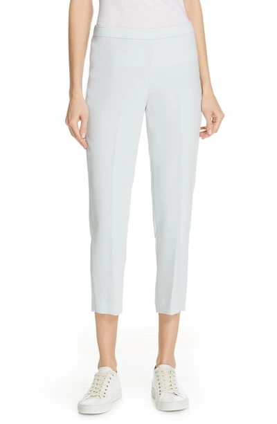 Shop Theory Crop Pants In Silver Ice