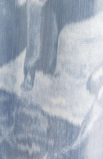 Shop Oscar De La Renta Toile Print Silk Shirtdress In Blue/ White