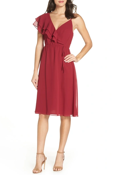 Shop Ali & Jay Cloud 9 A-line Dress In Cranberry