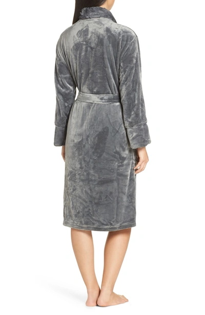 Shop Pj Salvage Luxe Faux Fur Robe In Grey