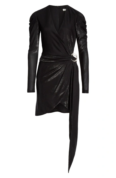 Shop Jonathan Simkhai Metallic Knit Dress In Black