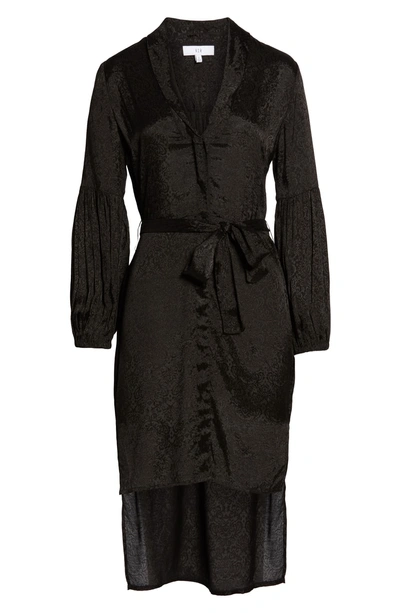 Shop Nsr Jordan High/low Shirtdress In Black