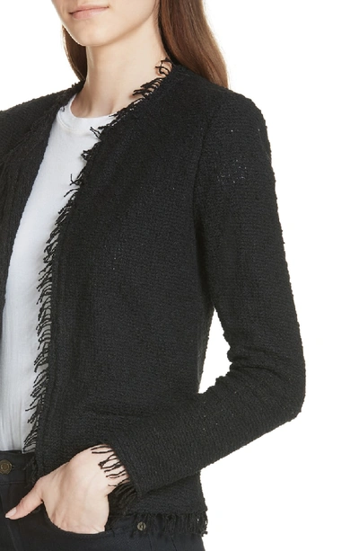 Shop Iro Shavani Tweed Jacket In Black