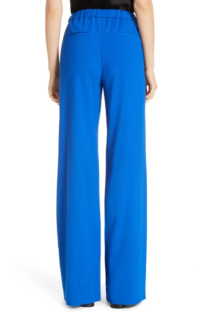 Shop Alice And Olivia Bo Wide Leg Pants In Cobalt