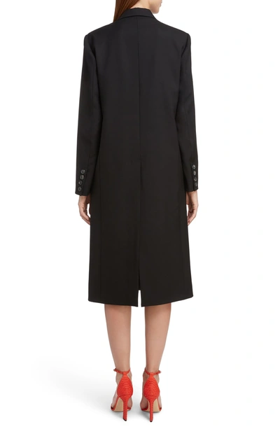 Shop Victoria Beckham Wool & Mohair Tuxedo Coat In Black