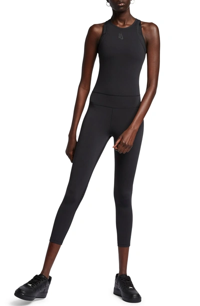 Shop Nike Lab Nrg Perforated Bodysuit In Black