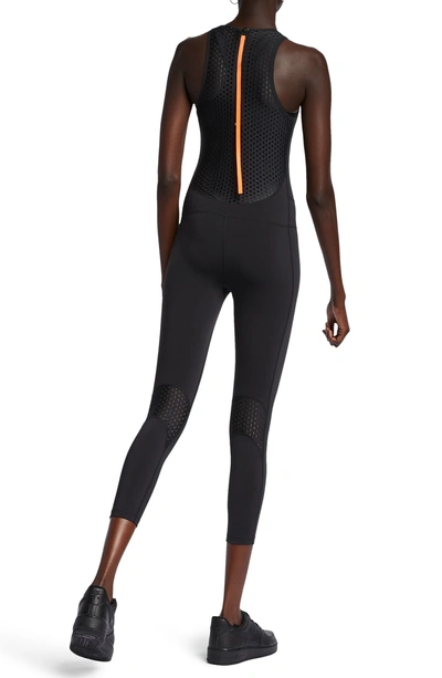 Shop Nike Lab Nrg Perforated Bodysuit In Black