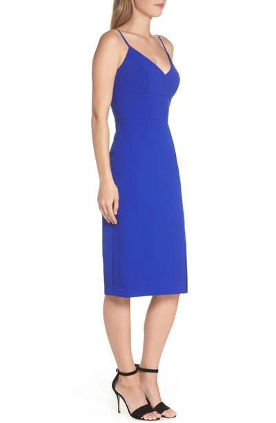 Shop Eliza J Sleeveless Cocktail Dress In Ocean Blue