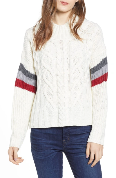 Shop Heartloom Eryn Cable Knit Sweater In Ivory