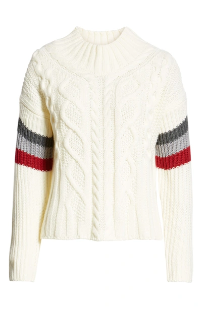 Shop Heartloom Eryn Cable Knit Sweater In Ivory