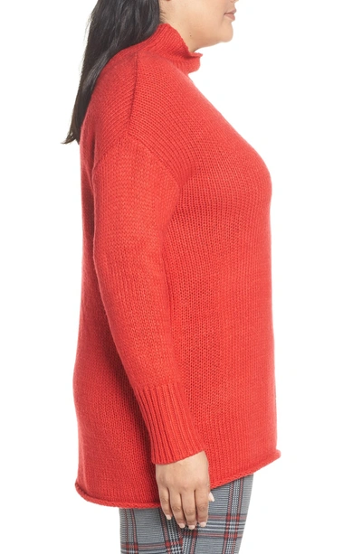 Shop Sanctuary Supersized Curl Up Sweater In Street Red