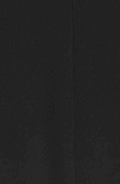 Shop Stella Mccartney Tie Cuff Stretch Cady Dress In Black