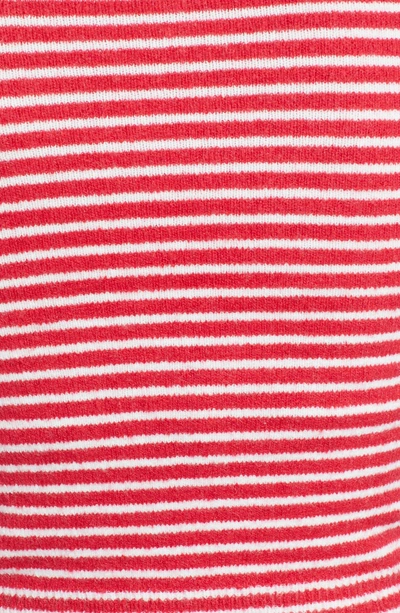 Shop Amuse Society Nova Stripe Crop Sweater In Red
