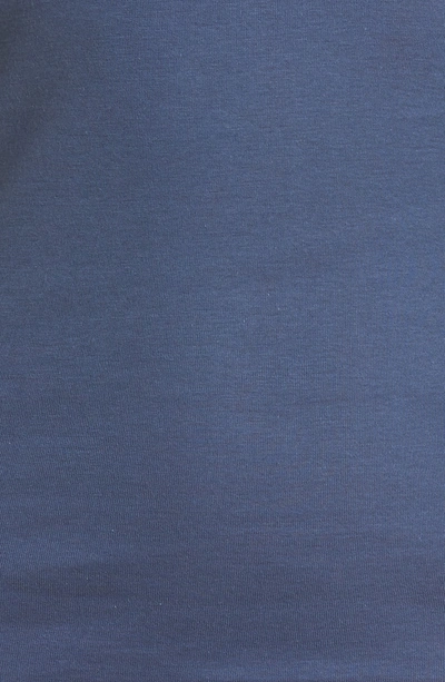 Shop Hanro Seamless V-neck Cotton Camisole In Horizon Blue