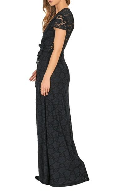 Shop Amuse Society Great Lengths Wrap Dress In Black