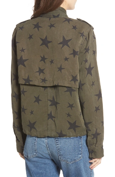 Shop Rails Collins Star Jacket In Sage With Black Stars
