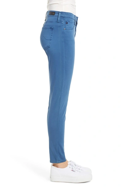 Shop Ag Farrah High Waist Ankle Skinny Jeans In Sulfur Azurite
