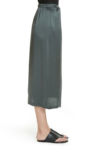 Vince knot hotsell silk midi skirt