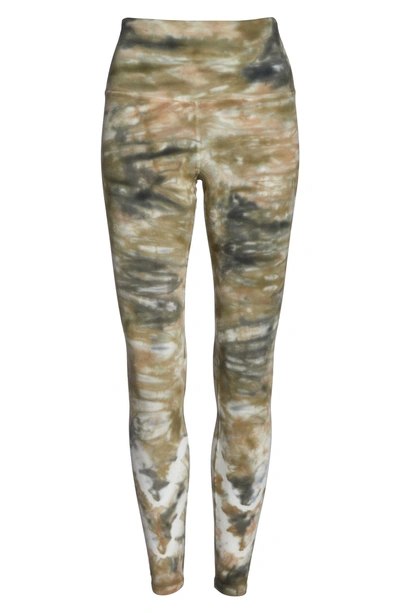 Shop Electric & Rose Sunset Tie Dye Leggings In Chevron Camo Wash Army