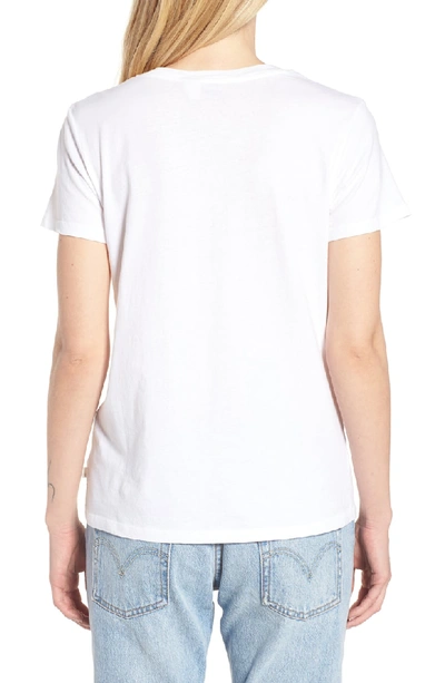 Shop Levi's The Perfect Tee In Sportswear Logo White Graphic