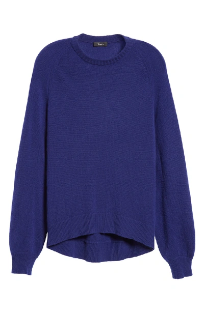 Shop Theory Cashmere Sweater In Persian Blue