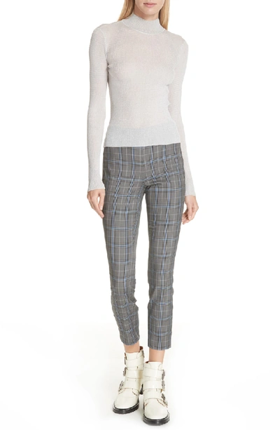 Shop Rag & Bone Simone Plaid Crop Pants In Grey Multi