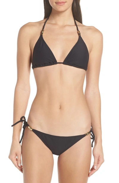 Shop Heidi Klein Triangle Bikini Top In Black