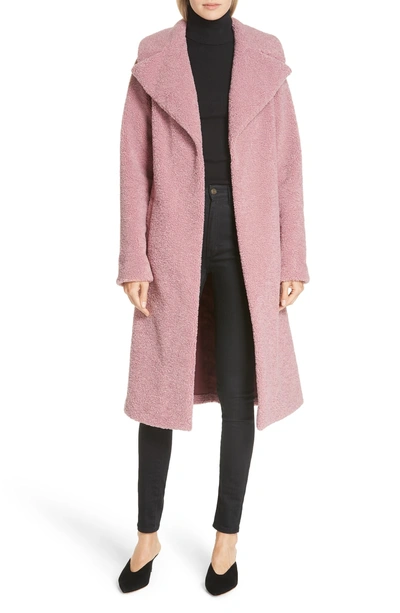 Shop A.l.c Harlan Faux Shearling Coat In Mauve