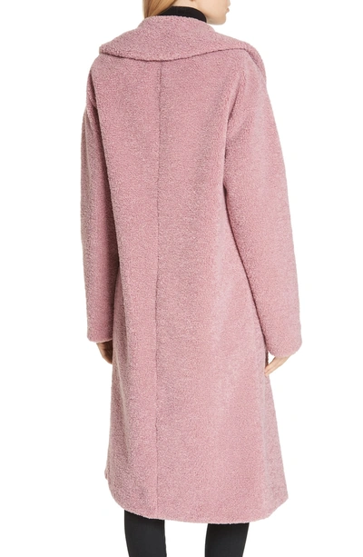 Shop A.l.c Harlan Faux Shearling Coat In Mauve