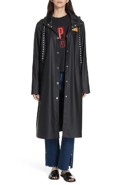 Shop Proenza Schouler Pswl Longline Raincoat In Black
