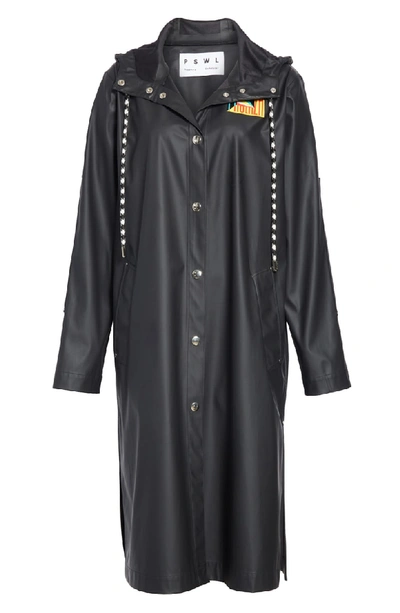 Shop Proenza Schouler Pswl Longline Raincoat In Black