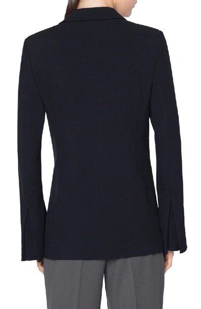 Shop Akris Punto Wool Blazer In Black