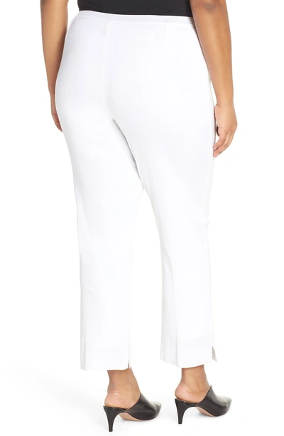 Shop Ming Wang Knit Ankle Pants In White