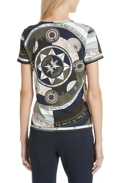 Shop Tory Burch Logo Print Tee In Constellation Tee