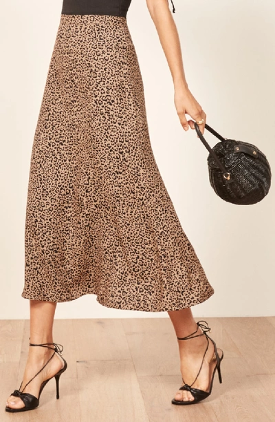 Shop Reformation Bea Midi Skirt In Bengal