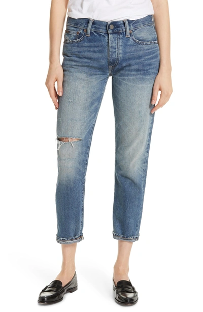 Shop Polo Ralph Lauren Avery Boyfriend Jeans In Medium Indigo