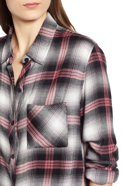 Shop Rails Hunter Plaid Shirt In Black Taffy