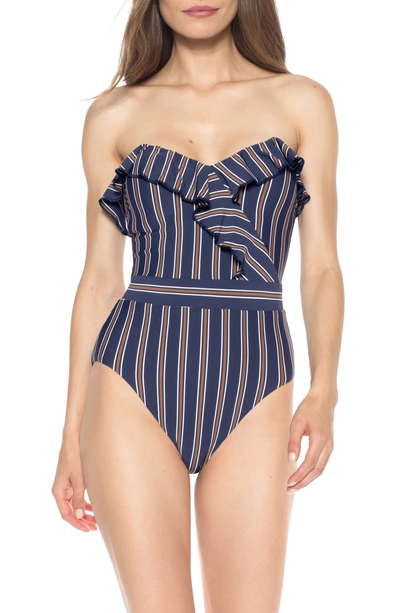 Shop Isabella Rose Broadway One-piece Convertible Bathing Suit In Multi